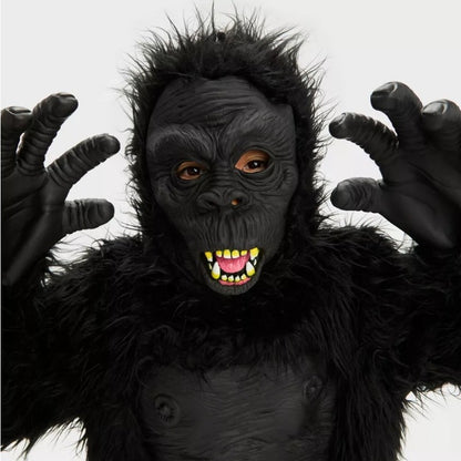 Kids' XL (16) Gorilla Halloween Costume Jumpsuit with Mask Hyde and EEK! New