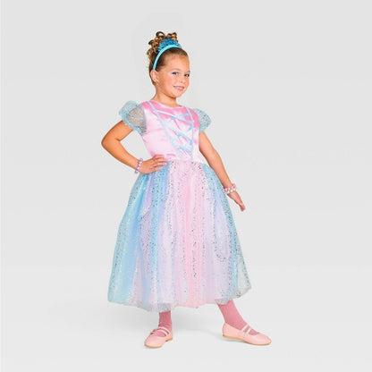 Girls Perfect Princess Halloween Costume Size M (8-10) w/ Tiara by Hyde & Eek