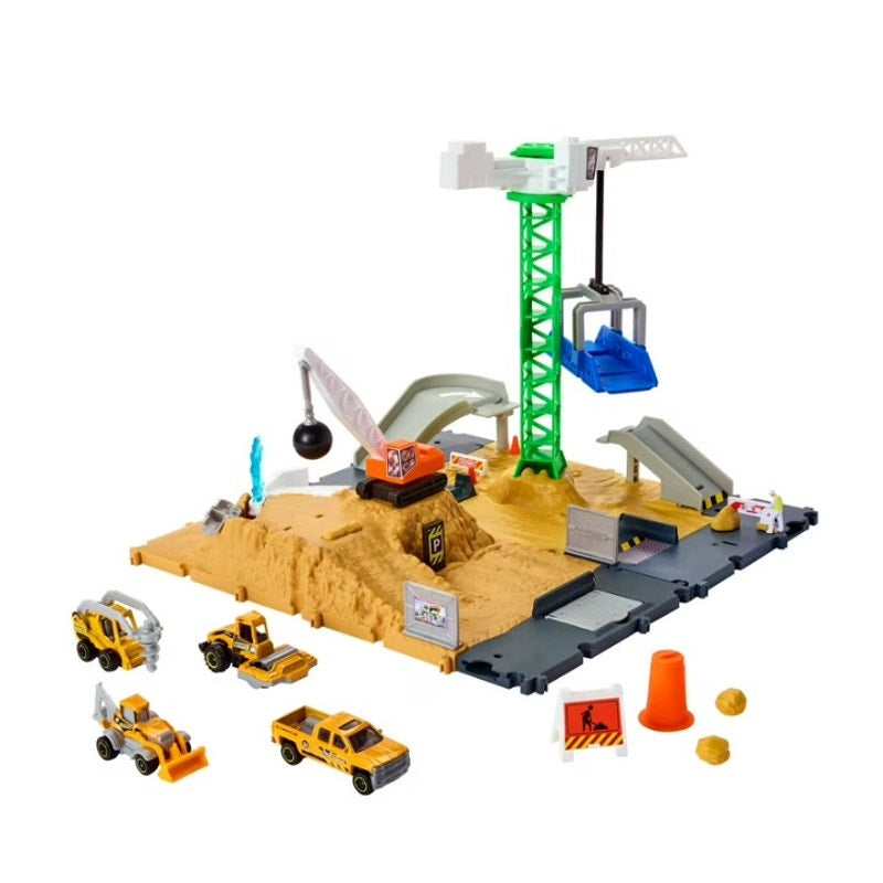 Matchbox Action Drivers Construction Bundle with 4 Toy Vehicles