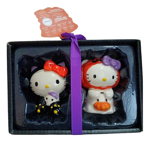 Blue Sky Clayworks Hello Kitty Halloween Salt and Pepper Shaker Set