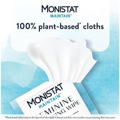 Monistat Feminine Cleaning Wipes with Boric Acid, 12 Ct | CVS