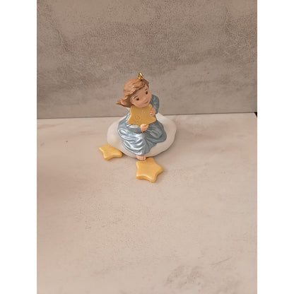 1995 Hallmark Ornament THREE WISHES Angel in Box