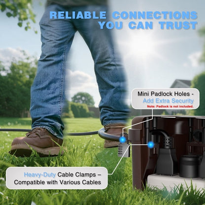 Restmo Outdoor Electrical Box, IP54 Waterproof Extension Cord Cover