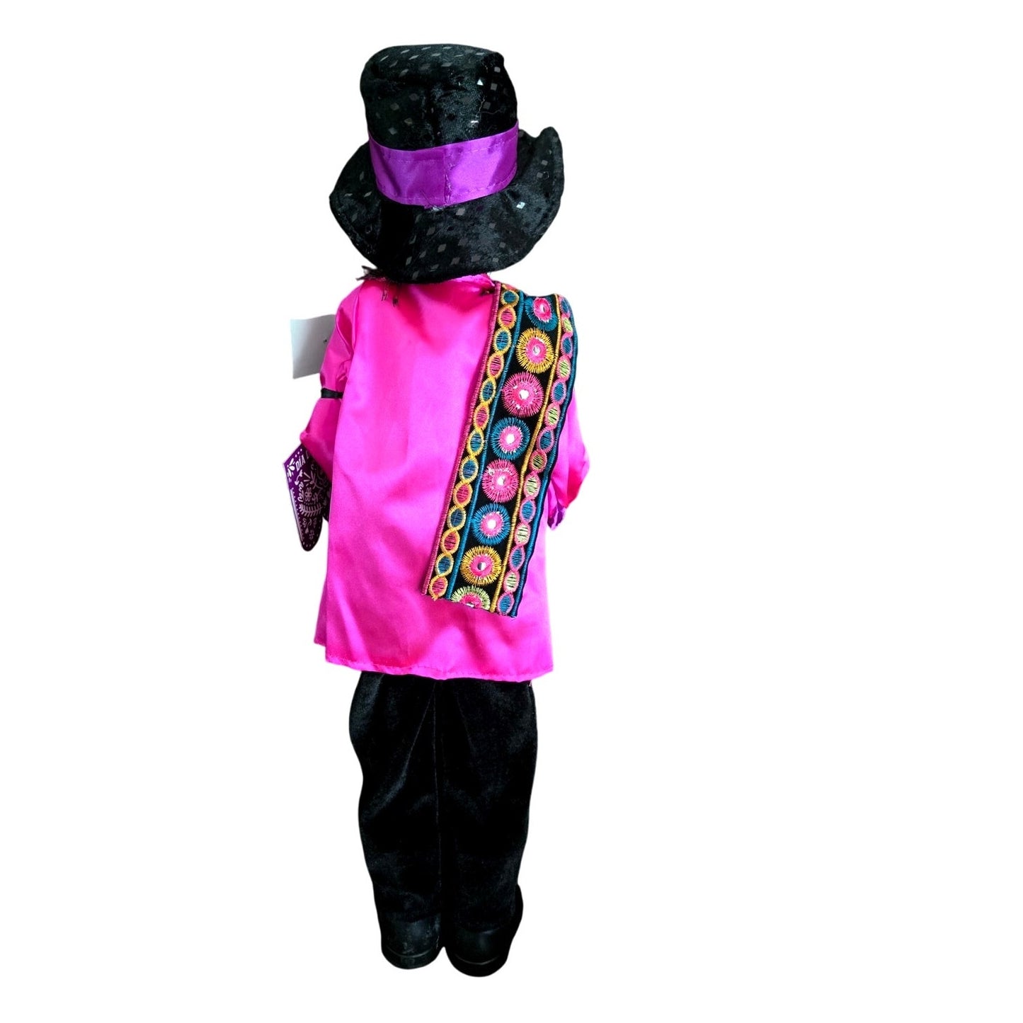 Dia De Los Muertos Skeleton Sugar Skull 22" Doll Halloween Decor Poseable Arms