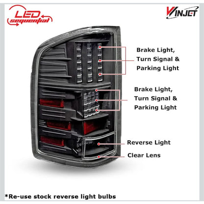 LED Taillights for 2007-2013 Chevy Silverado