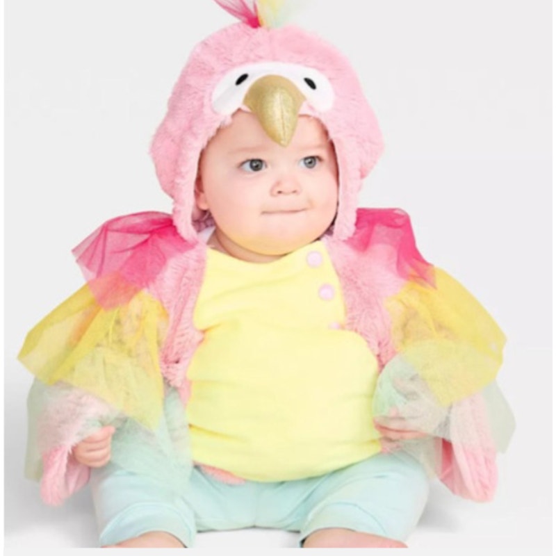 Infant Adaptive Parrot Halloween Costume Pullover 0-6 Months