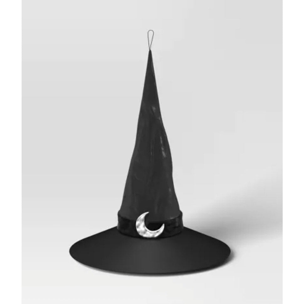 36" Lit Oversized Witch Hat Halloween Decoration