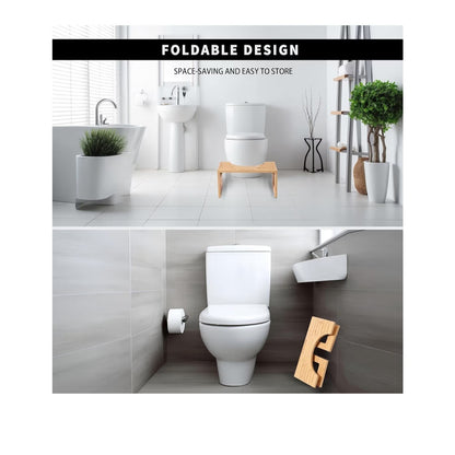 Bamboo Toilet Stool, Squatty Potty for Adults and Kids