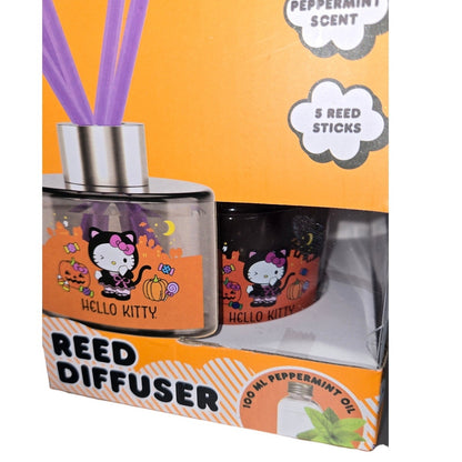 Hello Kitty Sanrio Halloween Reed Diffuser Peppermint Oil Super Cute! NEW in Box