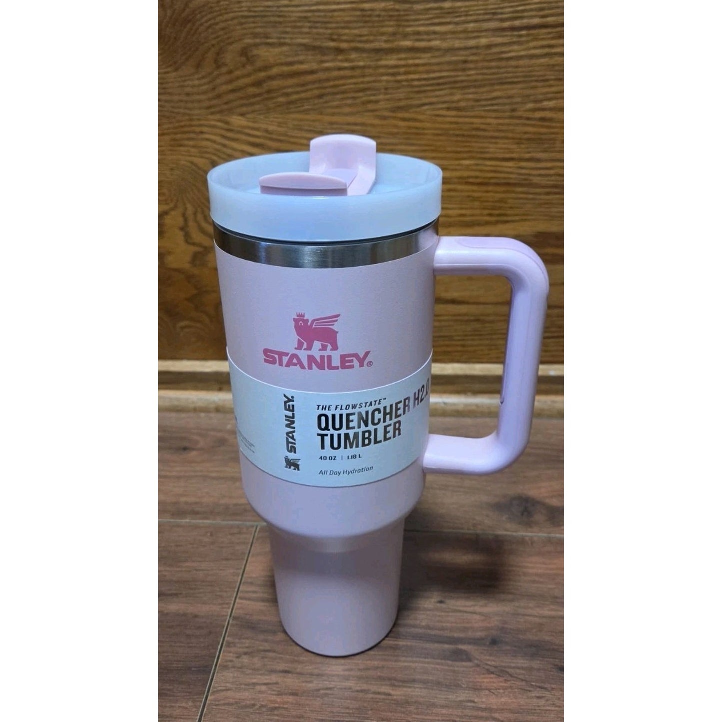 Stanley Quencher H2.0 40 oz Pink Stainless Steel Tumbler w/ Handle, Lid