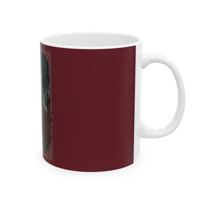 Dancing Skeleton with Roses Mug | Ceramic Coffee Cup
