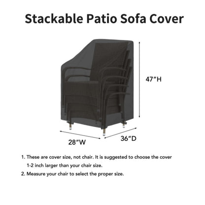 Easy-Going Patio Stackable Chair Cover, 1 Pack