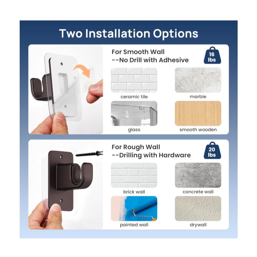 Bronze Curtain Rod for Window Adjustable from 27-65 inches