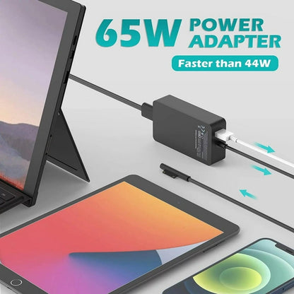 65W Charger Microsoft Surface Charger for Microsoft Surface Pro 3, 4, 5, 6, 9, 8, 7+