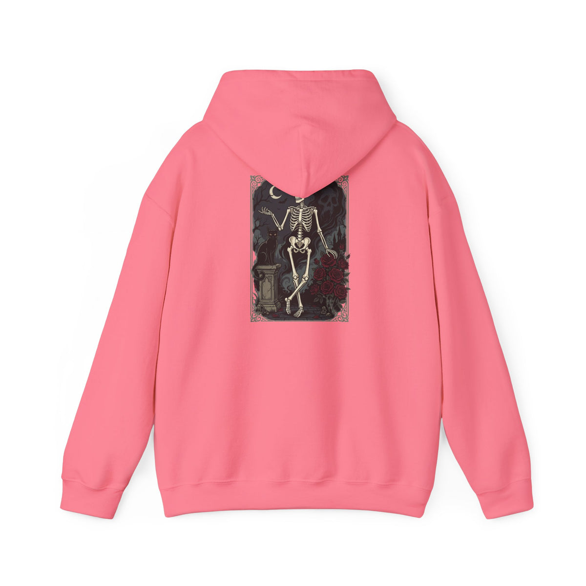 Gothic Skeleton Art Hoodie — Vintage Memento Mori Skull Design