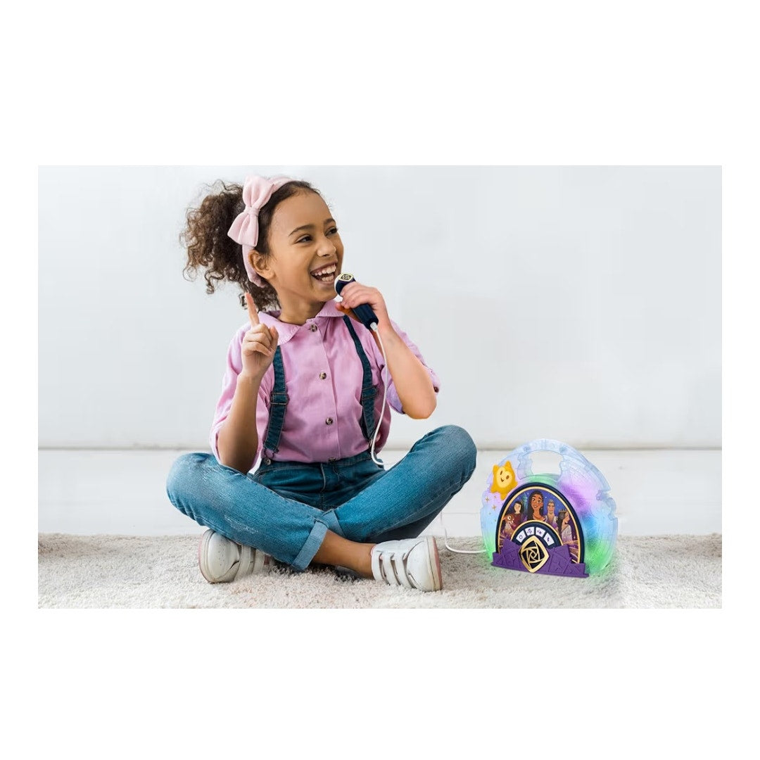 Disney Wish Karaoke Machine w/ Microphone & Bluetooth Speaker Built in Music