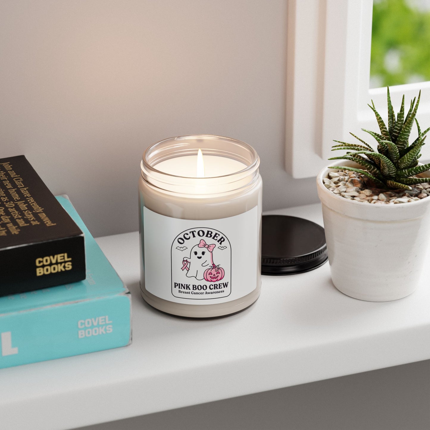 October Pink Boo Crew Candle | Breast Cancer Awareness, Soy 9oz