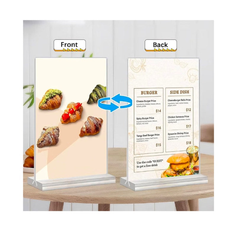 8x11 Acrylic Sign Stand 3 pack