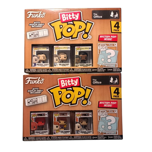 Funko Bitty POP! 4-Pack: (2) The Office - Michael Scott Collectible Vinyl Mini-Figures