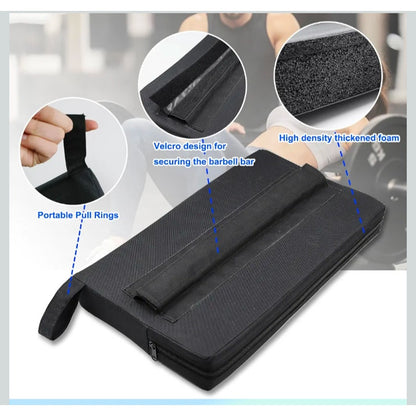 Square Hip-Thrust Pad Protective Extra Thick foam pad for Barbell Weightlifting