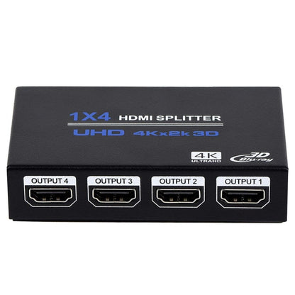 1x4 HDMI Splitter Audio Video Distributor Box Support 3D & 4K x 2K Compatible