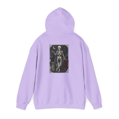 Gothic Skeleton Art Hoodie — Vintage Memento Mori Skull Design