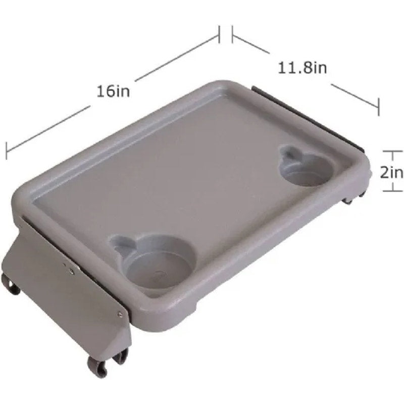 Lightweight Folding Walker Tray with Cup Holders