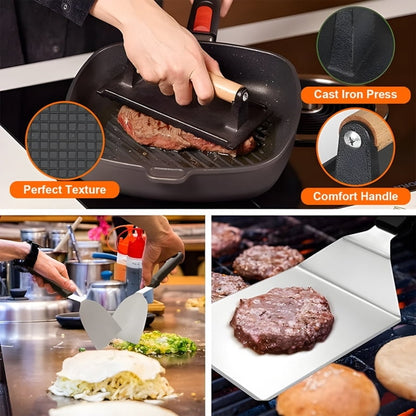 18 Pc. BBQ Griddle Accessories Kit, Flat Top Grill Accessories Set for griddles