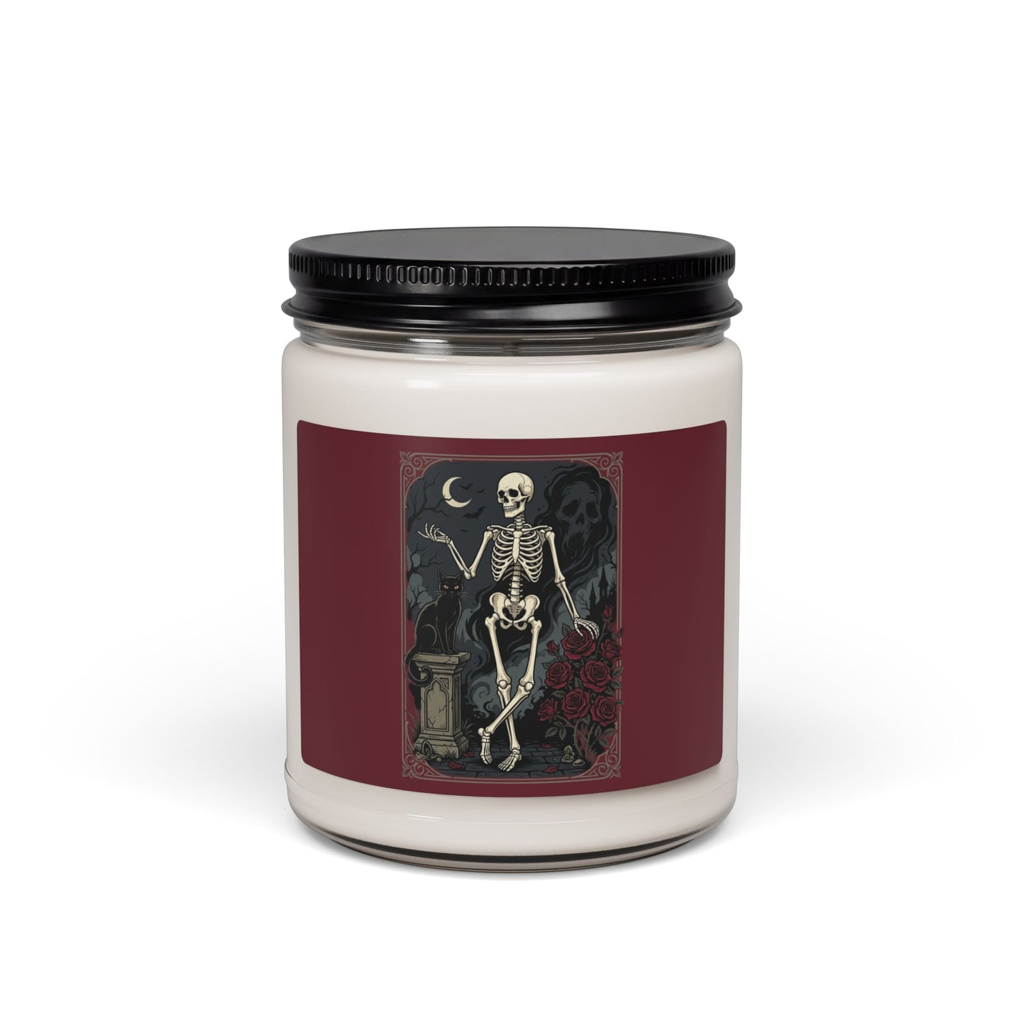 Dancing Skeleton Illustration Candle | 9oz Soy Candle