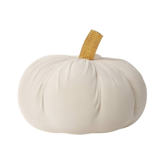 Velvet Pumpkin Throw Pillow by Threshold Fall & Halloween NEW NWT Cream/White