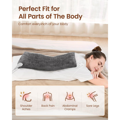 Heating Pad for Back Pain Relief & Period Cramps