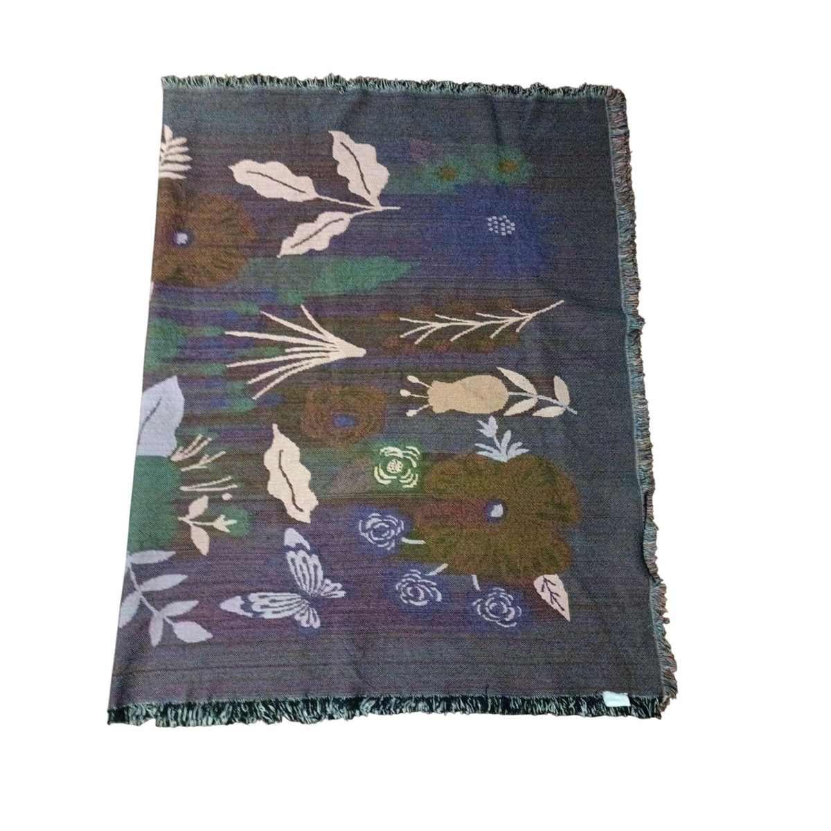 New! Artistic Accents 4 x 6 Floral Throw Blanket w/ Fringe