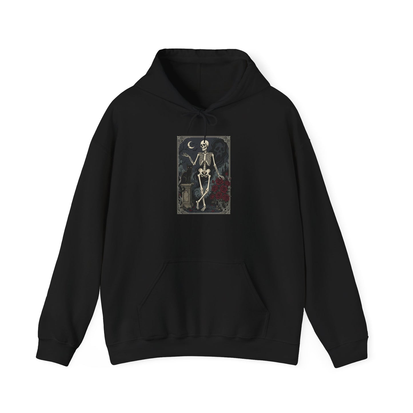 Skeleton Dance Hoodie - Gothic Vintage Skeleton Art Pullover