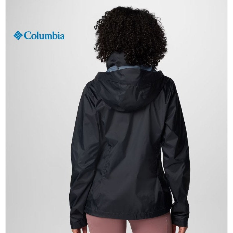Columbia Women's Switchback™ IV Jacket Rain Size M Medium Black Packable Omni-Shield