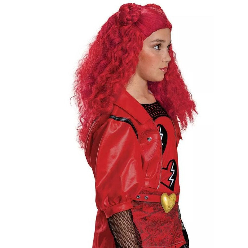 Disney Descendants Kids' Halloween Wig Red Adjustable