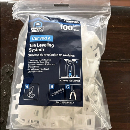 Project Source Curved A Floor Tile Leveling System Clips Part A 100-Pack 1690485