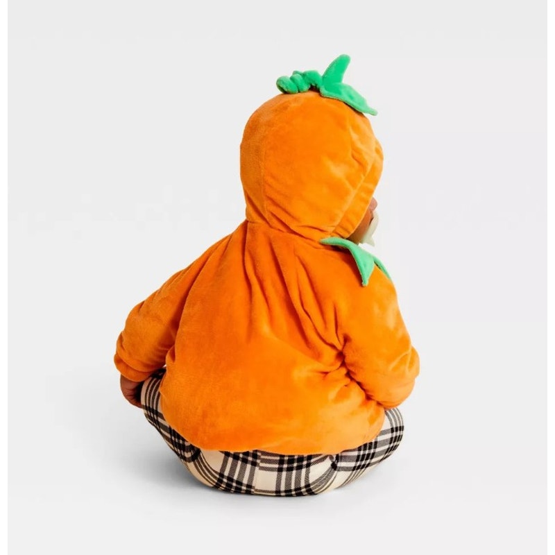 Hyde & EEK! Infant Pumpkin Halloween Costume Pullover - Size 0-6 Months - Orange - New