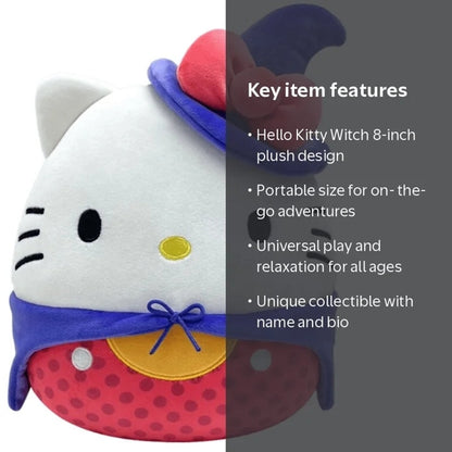 Squishmallows Hello Kitty and Friends Halloween Plush 8" Hello Kitty Witch