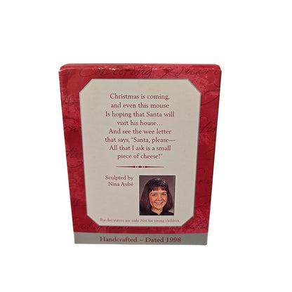Hallmark Keepsake Ornament 1998 Writing to Santa
