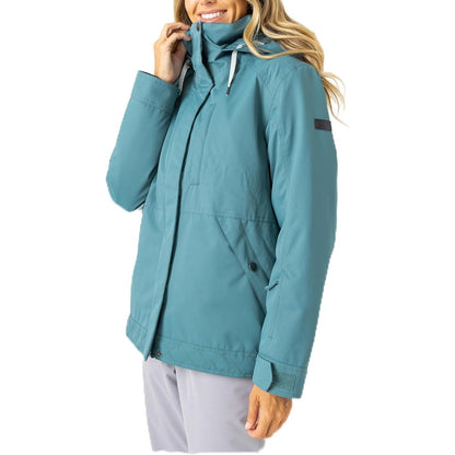 NEW Roxy Women's Billy Ski Jacket Coat Size L Large Sea Pine