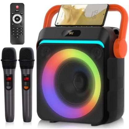 Karaoke Machine with 2 Wireless Microphones
