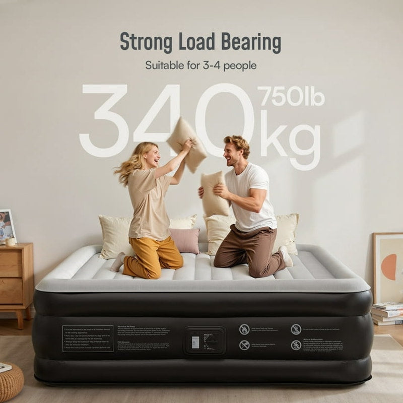 Airefina 20" King Size Air Mattress with Built-in Pump, Quick Self-Inflation/Deflation in 3 Mins