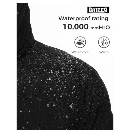 Skieer Men's Winter Coat Waterproof Insulated Size XL