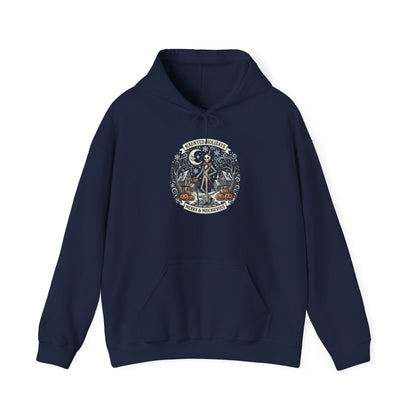 Vintage Skull and Roses hoodie | Gothic Botanical Illustration