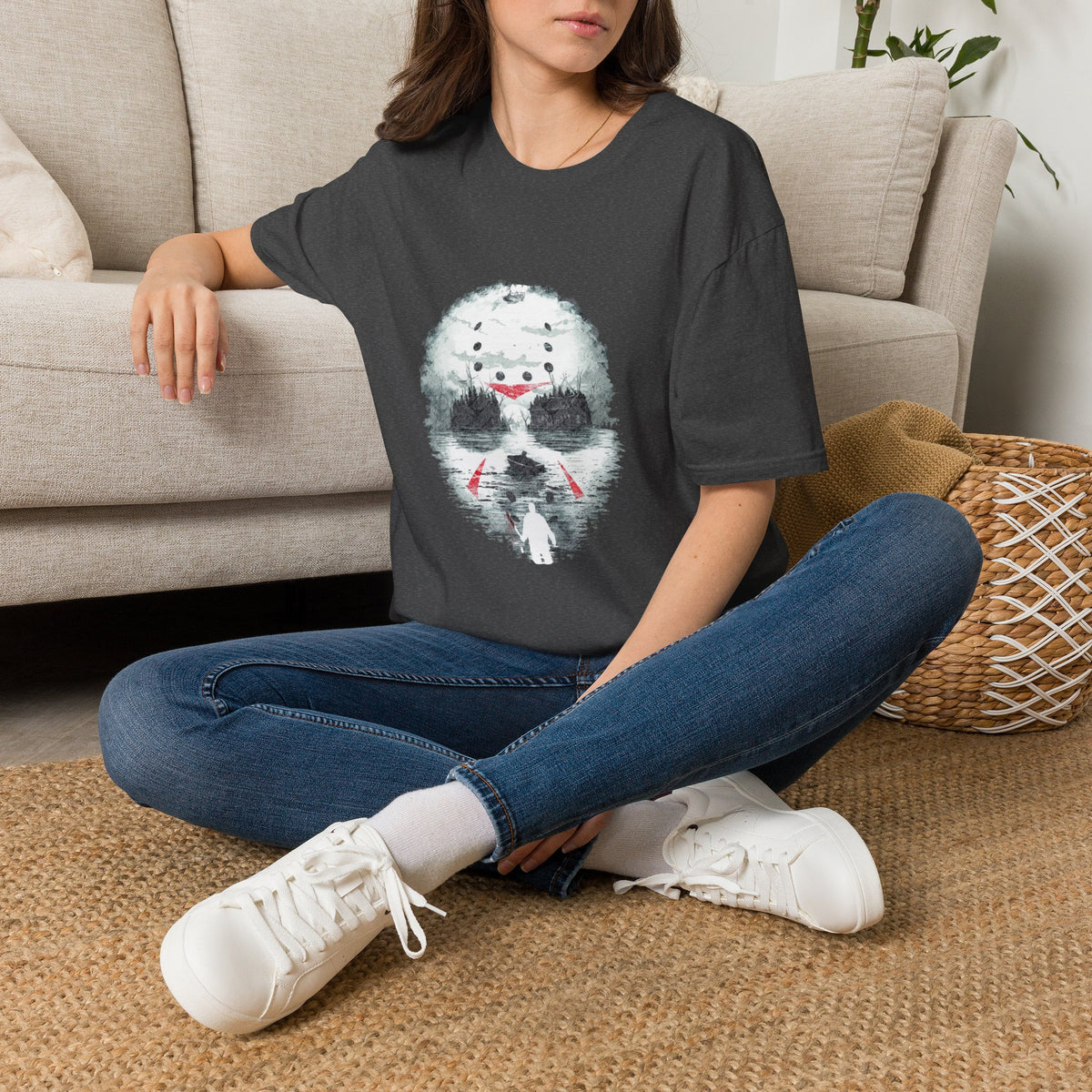 Horror Hockey Mask Friday The 13th T-Shirt —  Jason Inspired Graphic Tee