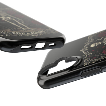 Eerie & Elegant Skeleton Phone Case — Magnetic Impact-Resistant