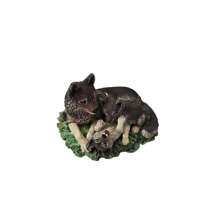 TIMBER WOLVES AT PLAY 1998 Hallmark Ornament #2 Majestic Wilderness Series