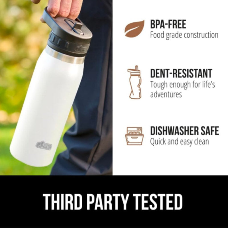 GORILLA GRIP Insulated Stainless Steel Water Bottle