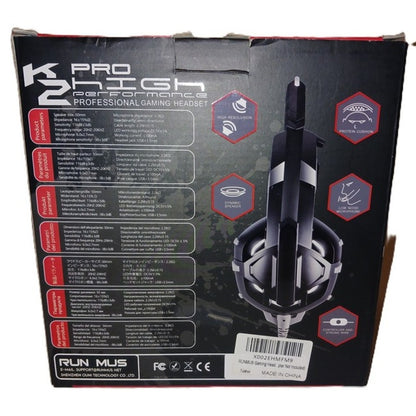 K2 PRO Professional Wired Gaming Headset