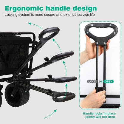 Heavy Duty 550 lb Capacity Foldable Wagon
